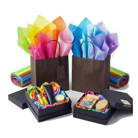 Spalvotas silkinis pop i svet Prabangus spalvotas šilkinis popierius siuntų pakavimui Ekodema